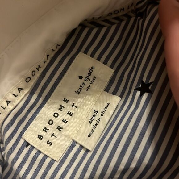 Kate Spade Broome Street Button Front Shirt small New - Picture 11 of 11